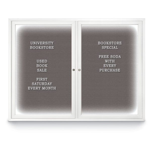 Indoor Enclosed Combo Board, 42"x32", Black Frame/Green & Black